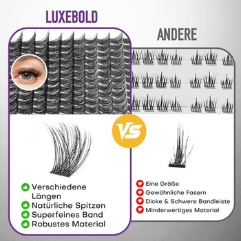 Wimpern Extensions 168 ks řasových shluků přírodních řas 8-18 mm MIX