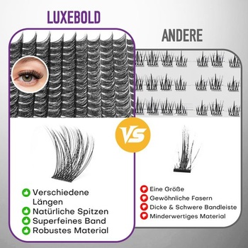 Wimpern Extensions 168 ks riasových zhlukov prírodných rias 8-18 mm MIX
