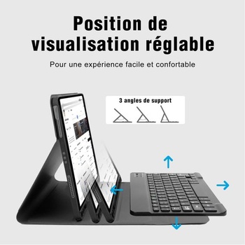 Puzdro s klávesnicou pre iPad Air 6 11 palcov 2024/5 4 puzdro (10,9 palca, 2022/2020), francúzske