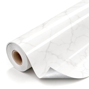 3D mramorová tapeta samolepiaca 40x300cm nástenné panely PVC DIY (mramor-zlatá)