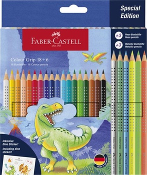 Faber-Castell - Sada farebných ceruziek Dino, 24dielna,…