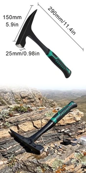 Geologické průzkumné kladivo, malé geologické kladivo, tesařské kladivo, geologické kladivo,