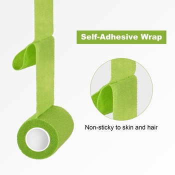Samolepiace obväz 10cm Vet Wrap pre kone a psa béžový 10 roliek