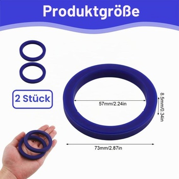 O-kroužek pro espresso kávovary E61, 2 kusy, Ø 73x57x8,5 mm, modrý