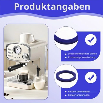 O-krúžok pre espresso kávovary E61, 2 kusy, Ø 73x57x8,5 mm, modrý