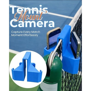 Držák tenisové kamery, držák na plot, držák mobilního telefonu pro nahrávání her v badmintonu,