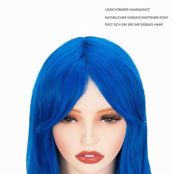 Parochne pre ženy, 28 palcov/70 cm dlhé, kučeravé syntetické parochne, nastaviteľná stredná časť,