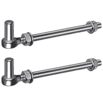 Záves bránky Insaga M12x 254mm s J-skrutkou, záves stĺpika z nerezovej ocele 304 s vonkajším čapom 15,8