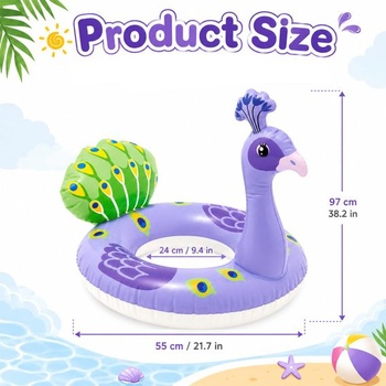 Nafukovací plavecký kruh - bazénový kruh so zvieracím motívom, jednorožec, dinosaurus, lama,
