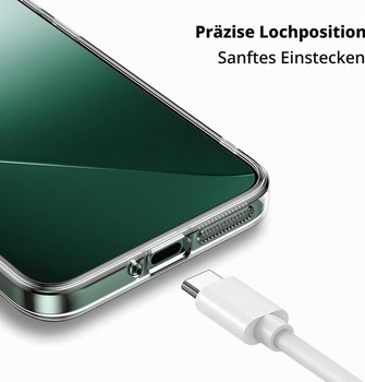 Průhledný silikonový kryt Oprimio pro Xiaomi 14T Pro [100% průhledný] [německý materiál] [ultra