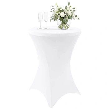 Homaxy Stretch poťah na státie Ø 70-110 cm, biely 110 cm…