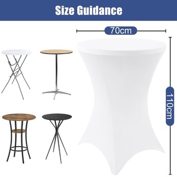 Homaxy Stretch potah na stání Ø 70-110 cm, bílý 110 cm (kulatý) bílý