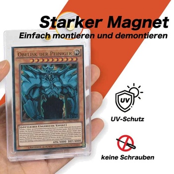 Magnetický držiak kariet pre zberateľské karty, 35PT magnetický držiak kariet, UV odolný priehľadný