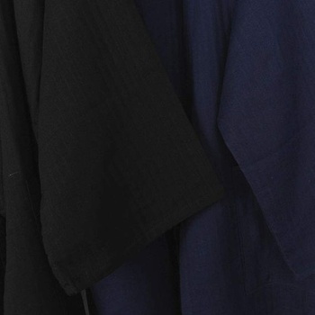 Neznačkové japonské kimono z bavlny a konope pre mužov vo veľkých veľkostiach Taoist Clothing Zen
