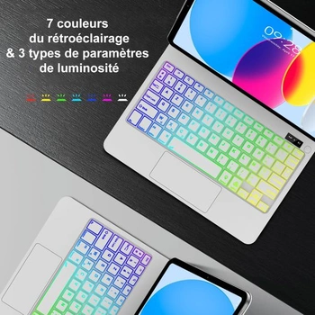 Puzdro s klávesnicou pre iPad 10. generácie 2022 a iPad A16 11. generácie 2025 11 palcov, magnetický