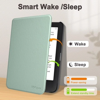Pouzdro RSAquar pro Tolino Shine Color/Shine 5/4 a Kobo Clara Colour/BW/2E *Agave Green