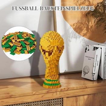 Súprava futbalových stavebných kociek, 500 dielikov, 3D miniatúrna futbalová vzdelávacia hračka, mikro
