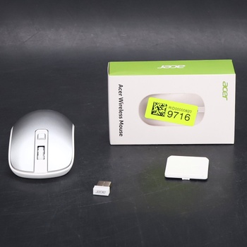 Bezdrôtová myš Acer Ultra-thin, prenosná bezdrôtová myš 2,4 GHz s nastaviteľným rozlíšením