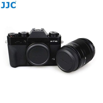 Krytka tela JJC + zadná krytka objektívu pre fotoaparát/objektív Fuji X (1 sada)