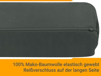 Rolák na krk npluseins Jersey z bavlny Mako, 40 x 15 cm, titán