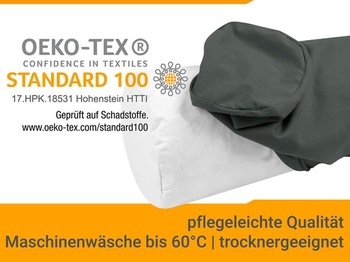 Rolák na krk npluseins Jersey z bavlny Mako, 40 x 15 cm, titán
