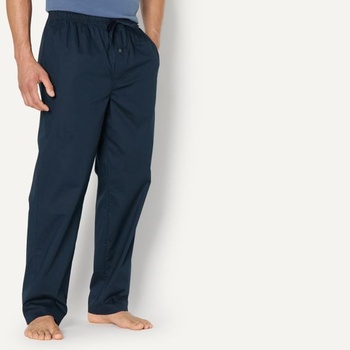 Pánske pyžamové nohavice Amazon Essentials, dlhé, bavlnené, rovný strih, elastický pás, M, tmavo