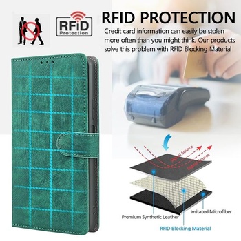 Kožený kryt na telefón pre Umidigi G100 Pro, peňaženka s RFID ochranou, magnetické ochranné