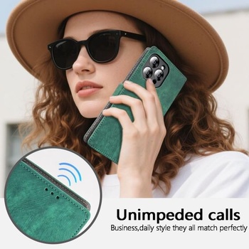 Kožený kryt na telefón pre Umidigi G100 Pro, peňaženka s RFID ochranou, magnetické ochranné