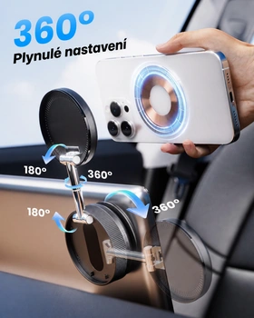 Držiak telefónu MiiKARE MagSafe čierny