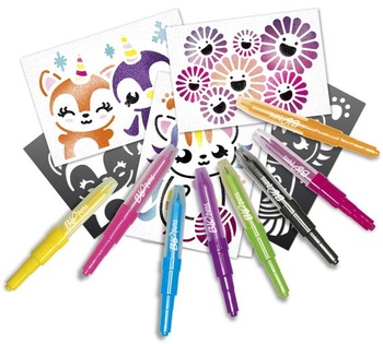 Lansay Blopens - Sada aktivit Kawaii - Kreslení a vybarvování - Věk 5+ Sada aktivit Kawaii