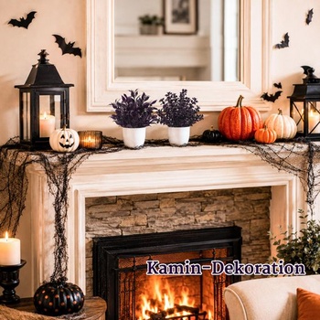 Sada 4 fialových umelých rastlín v kvetináčoch s ružovým motívom na Halloween a jeseň. Fialová 4