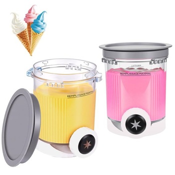 2 kusy pre nádoby Ninja Swirl Creami s objemom 480 ml - Kompatibilný s výrobníkmi zmrzliny Ninja