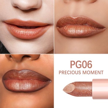 OULAC Moisture Shine Lipstick Bronze, trblietavý rúž s lesklým finišom, krémová textúra,