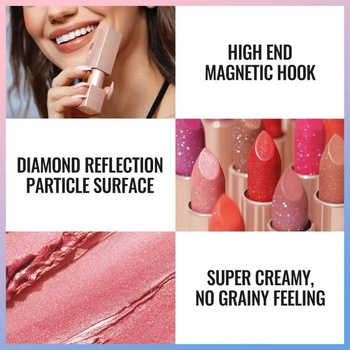 OULAC Moisture Shine Lipstick Bronze, trblietavý rúž s lesklým finišom, krémová textúra,
