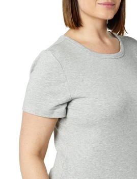 Dámske tričko s krátkym rukávom a okrúhlym výstrihom Amazon Essentials, úzky strih XL, biela/svetlo