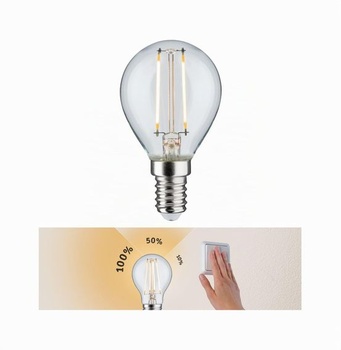 Paulmann LED žiarovka s vláknom 2,7W E14, 3stupňové stmievanie, číra, 1 kus (1 balenie) 2,5 W - kvapka