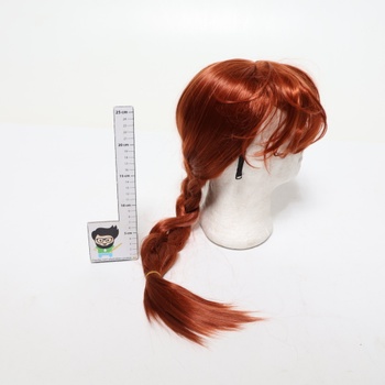 PORSMEER Red Ginger Shrek Fiona Parochňa Ultra dlhá ohnivo červená parochňa cosplay doplnok princezná