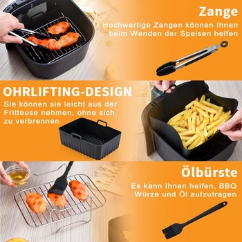 Súprava príslušenstva pre fritézu Ninja Foodi AF300EU AF400EU, 10dielna sada príslušenstva Hunnycook