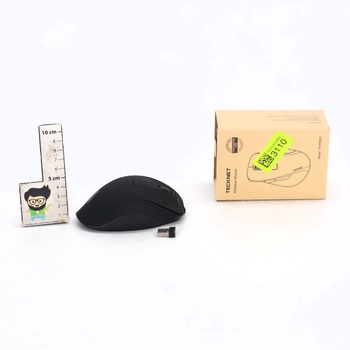 Bezdrôtová myš TECKNET, dobíjacia Bluetooth myš s 3 zariadeniami (2*Bluetooth + USB), 4800 DPI, 6