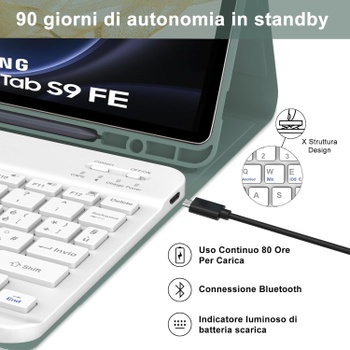 Puzdro s klávesnicou IVEOPPE pre Samsung Tab