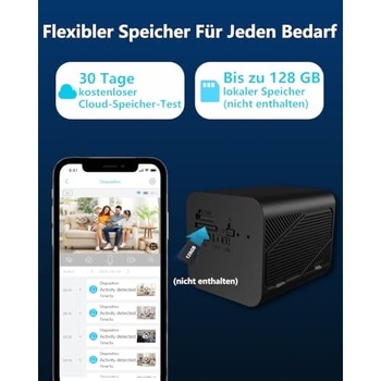 Mini Kamera Bextgoo 4K monitorovacia, WLAN