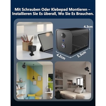 Mini Kamera Bextgoo 4K monitorovacia, WLAN