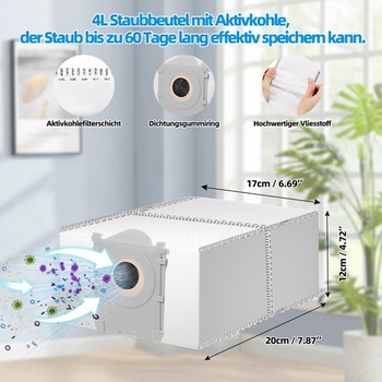 21dílná sada příslušenství pro robotický vysavač ECOVACS DEEBOT T80 Omni Příslušenství k T80