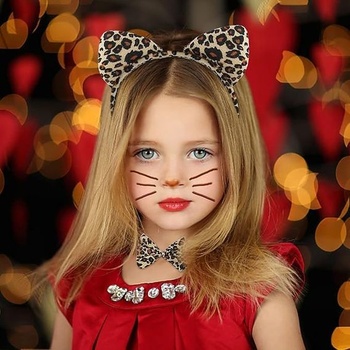Kostým Fartoni s tigrom a leopardím kocúrom pre dievčatá aj ženy. Leopardie kostýmy s diadémom,