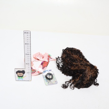 Príčesok BARSDAR kučeravý hnedý 45 cm