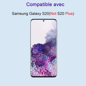 Ochranné tvrdené sklo pre Samsung S20, [balenie 2 ks] [Odolné proti odtlačkom prstov] [Tvrdosť 9H] [Bez
