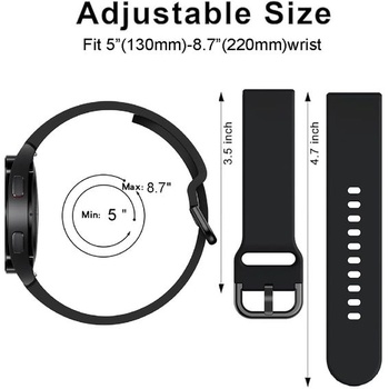 Silikónový remienok pre Garmin Venu 4 45 mm/3/2, Vivoactive 4, 22 mm športový remienok na hodinky,