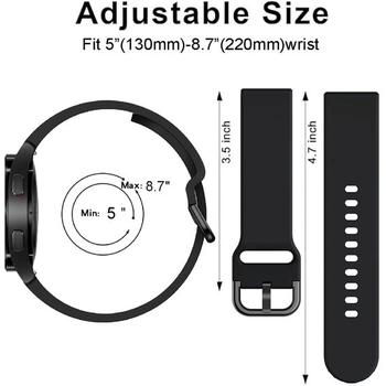 Silikonový řemínek pro Garmin Venu 4 45 mm/3/2, Vivoactive 4, 22 mm sportovní řemínek na hodinky,