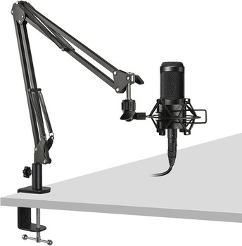Stolová C-svorka so závitovým otvorom 1,27 cm, C-svorka pre mikrofónové stojany, 1 balenie