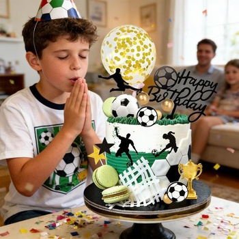 Futbalové ozdoby na torty, 23 kusov, Futbalové ozdoby na torty, Futbal, 23 kusov